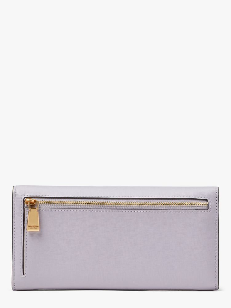 Kate Spade,モーガン フラップ コンチネンタル ウォレット,長財布,ラベンダークリーム