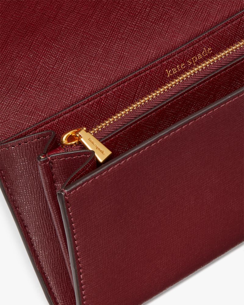 Kate Spade New York Morgan Saffiano Leather Wallet - Cordovan