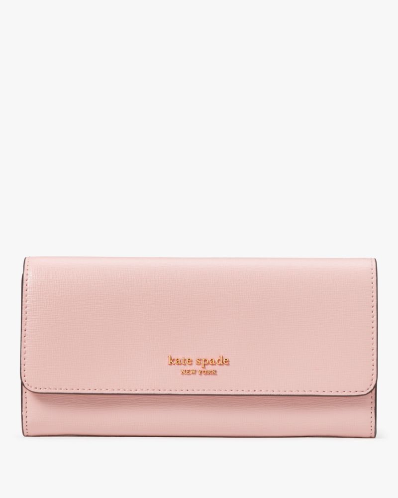 【箱付き】ケイトスペード kate spade 長財布 オーストリッチ ピンク