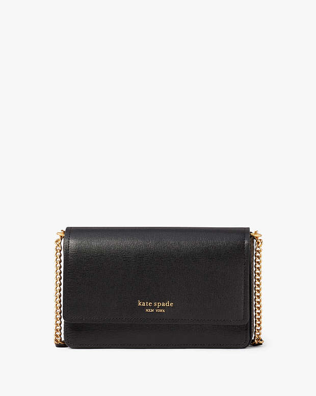 Kate Spade New York Spencer Saffiano Leather Flap Chain Wallet