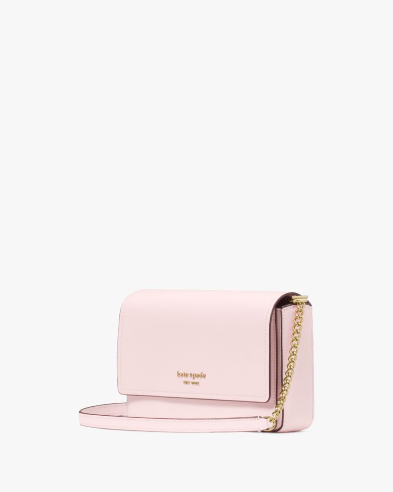 Kate Spade,Morgan Flap Chain Wallet,Small,Shimmer Pink