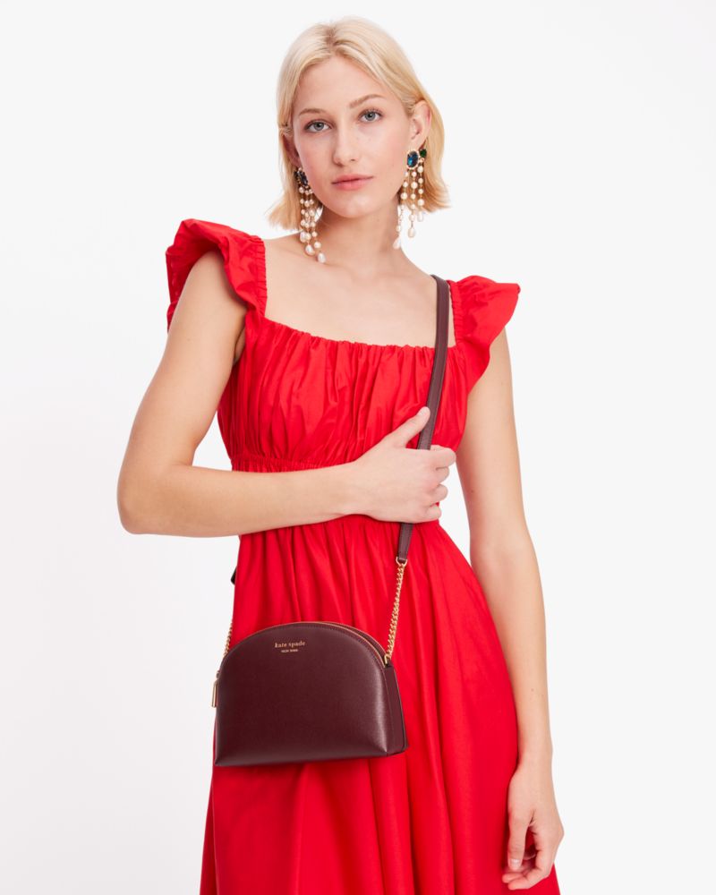 Kate Spade,Morgan Double-zip Dome Crossbody,