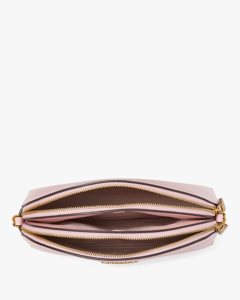 Morgan Flower Bed Embossed Double zip Dome Crossbody｜TikTok Search