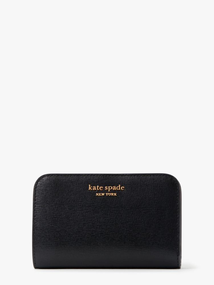 Kate Spade,Morgan Compact Wallet,Black