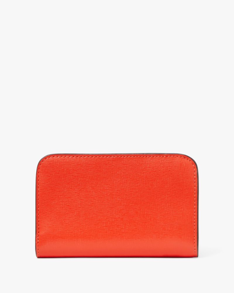 Kate Spade,Morgan Compact Wallet,Casual,Red Berry