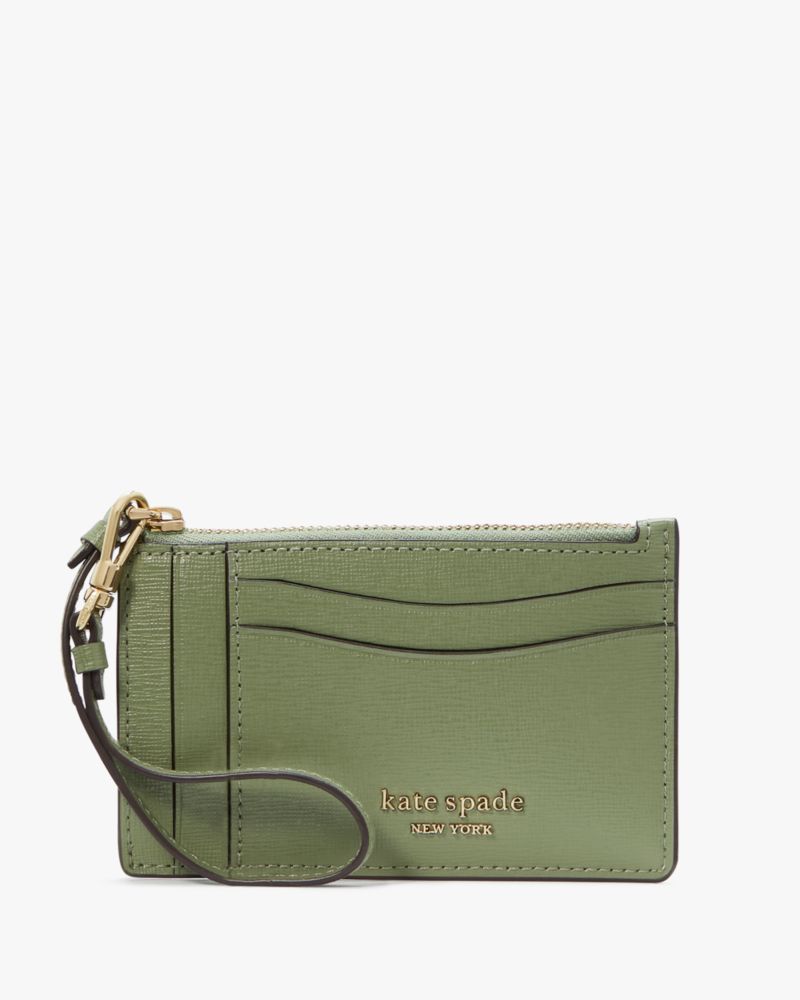 Kate Spade,Morgan Card Case Wristlet,Olive