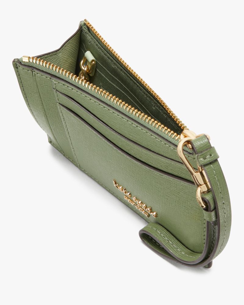 Kate Spade,Morgan Card Case Wristlet,Olive