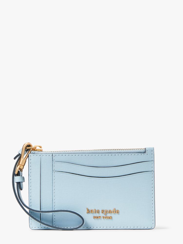 Kate Spade,Morgan Card Case Wristlet,Harmony Blue