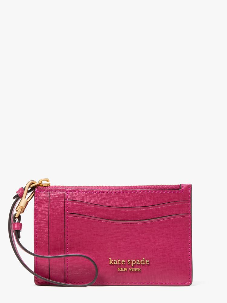 Kate Spade,モーガン カード ケース リスレット,カードケース & キーケース,ﾌﾞﾗｯｸﾍﾞﾘｰﾌﾟﾘｻﾞｰﾌﾞﾏﾙﾁ