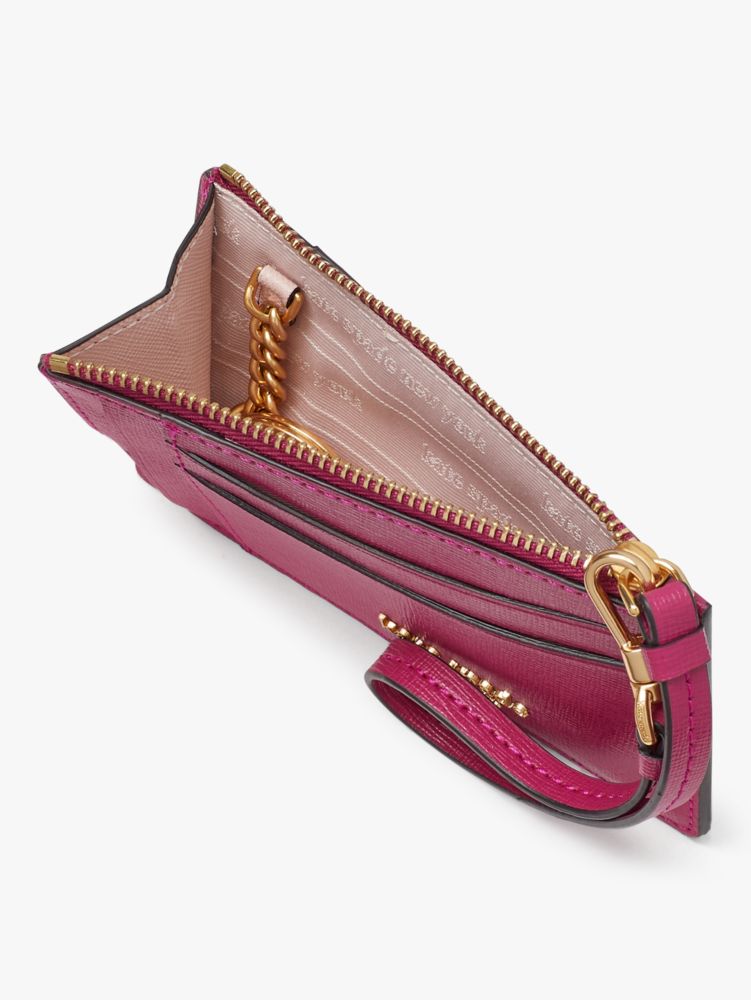 Kate Spade,Morgan Card Case Wristlet,Plum Liqueur