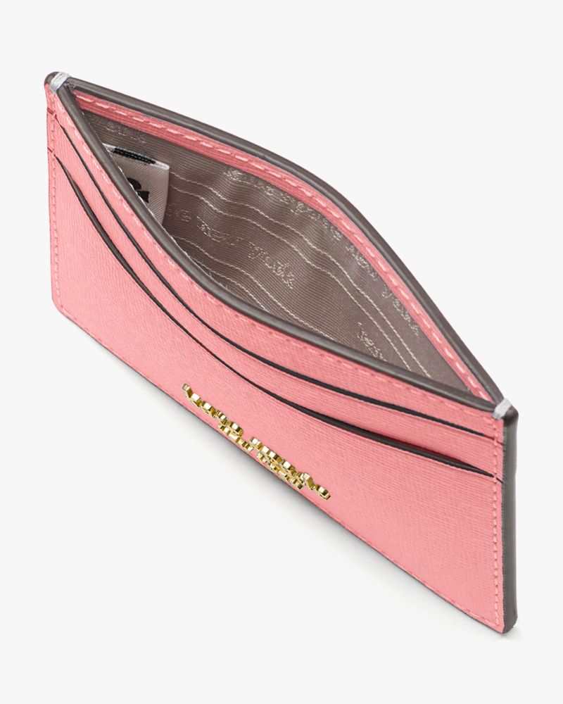 Pink Luxe Card Holder Keychain