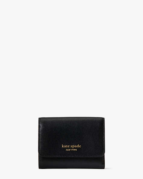 Kate Spade,Morgan Bifold Flap Wallet,Casual,Black