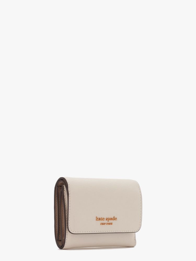 Kate Spade,モーガン バイフォールド フラップ ウォレット,羊皮紙｡