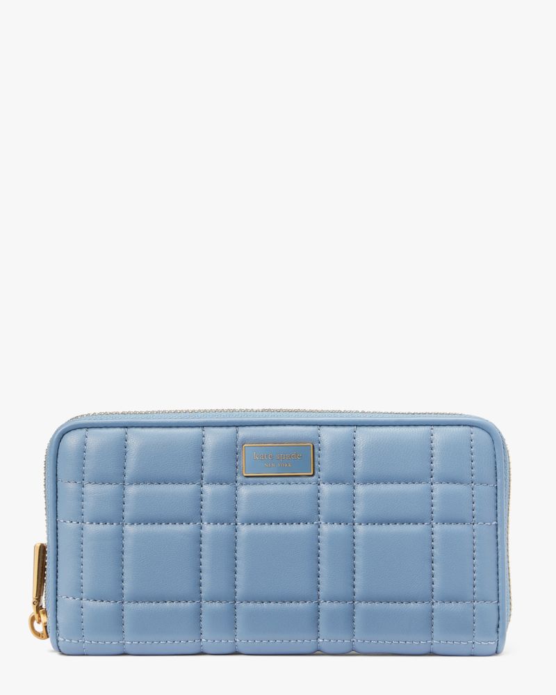 Evelyn Quilted Zip Around Continental Wallet