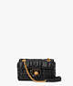 Kate Spade,Evelyn Quilted Small Shoulder Crossbody,Small,Evening,Black