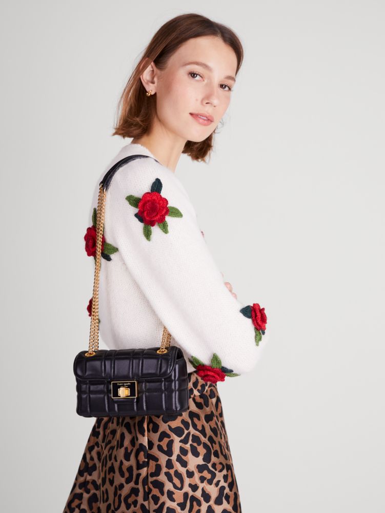 Evelyn Quilted Small Shoulder Crossbody | Kate Spade New York