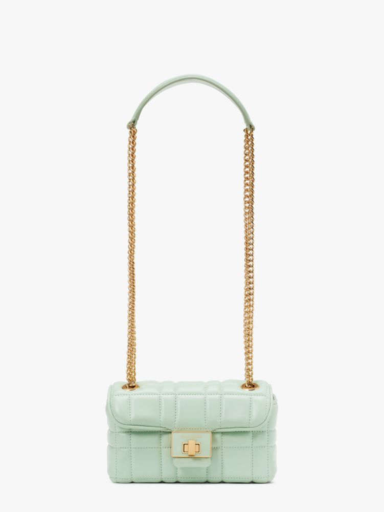 Kate Spade,エブリン キルテッド スモール ショルダー クロスボディ,クロスボディ / 斜めがけ,ピスタチオクリーム