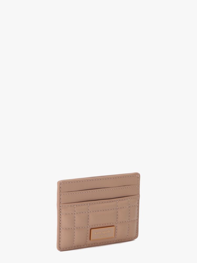 Kate Spade,エブリン キルテッド カード ホルダー,ﾅﾁｭﾗﾙ