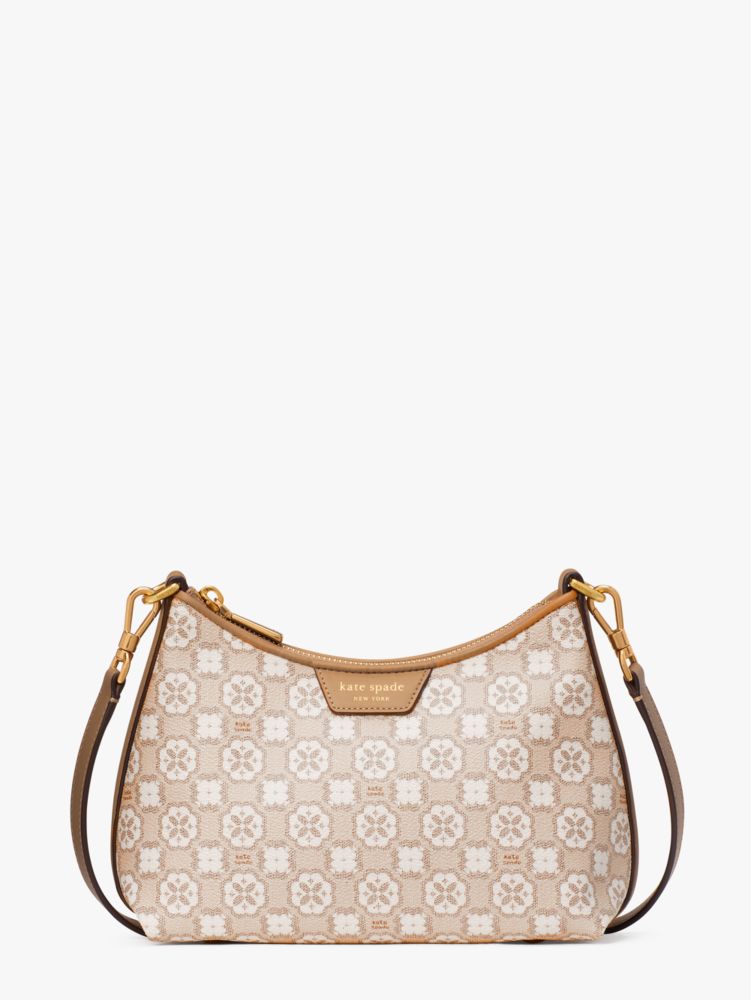 Kate Spade New York Spade Flower Monogram Coated Canvas Top Zip Crossbody, Crossbody Bags, Clothing & Accessories