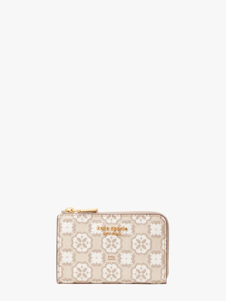 Spade Flower Monogram Coated Canvas Key Pouch | Kate Spade New York