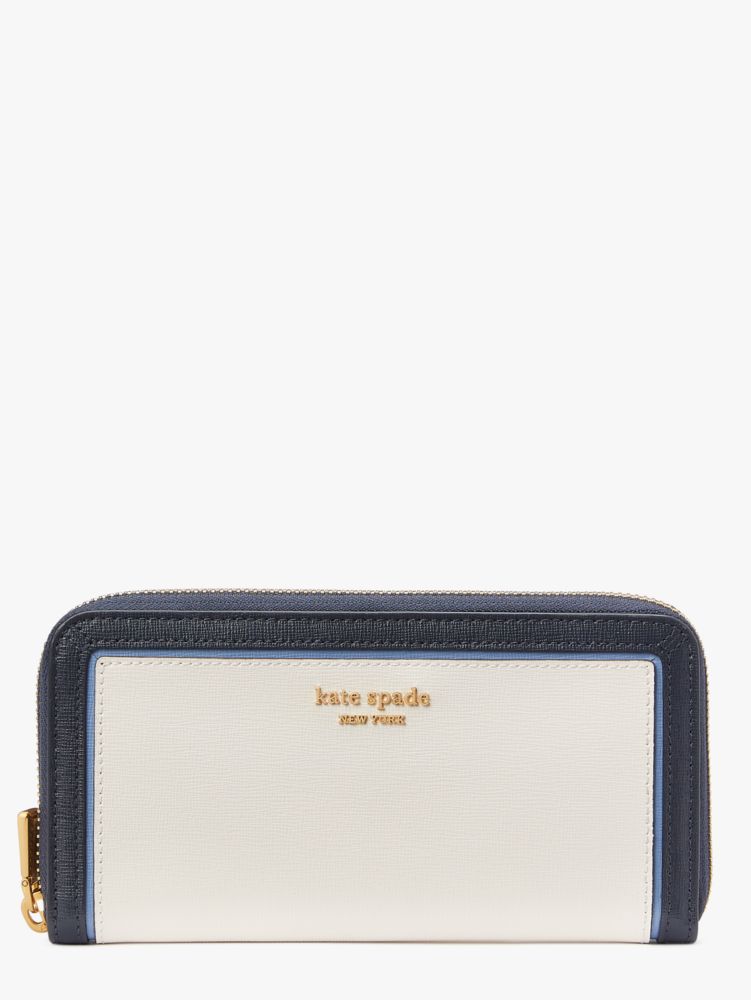 kate spade new york small bifold bicolor leather wallet