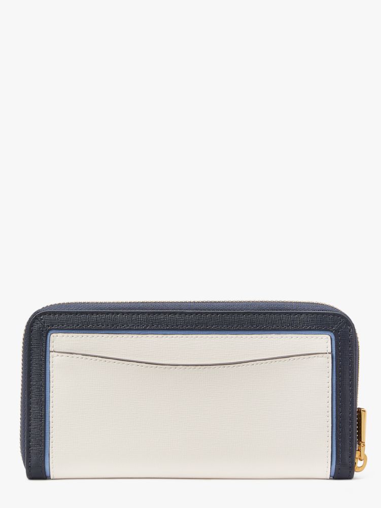 Morgan Colorblocked Zip-around Continental Wallet