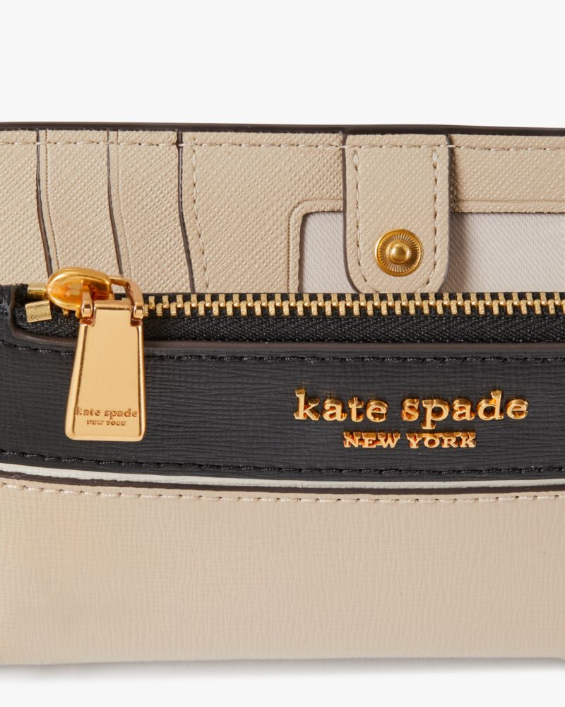 Kate Spade New York Morgan Color-Blocked Saffiano Leather Small Slim Bifold  Wallet SKU: 9799493 