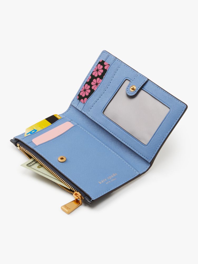 Kate Spade,Morgan Colorblocked Small Slim Bifold Wallet,