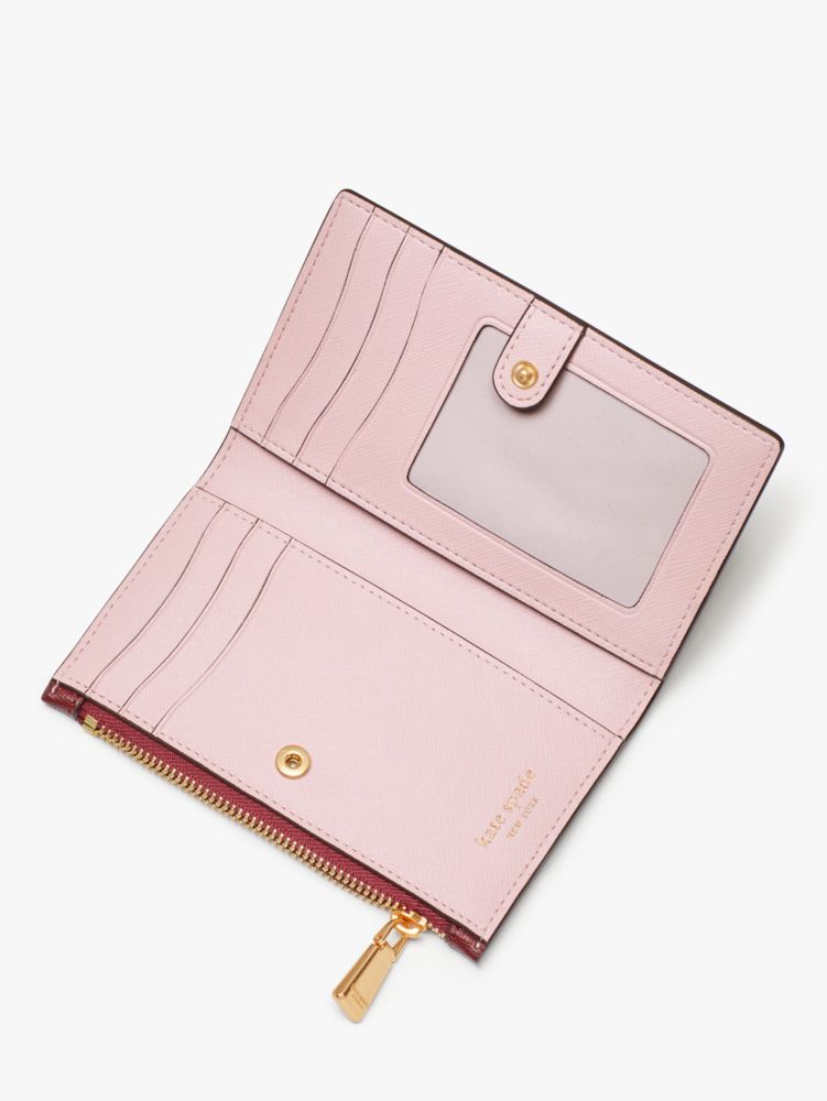 Kate Spade,Morgan Colorblocked Small Slim Bifold Wallet,