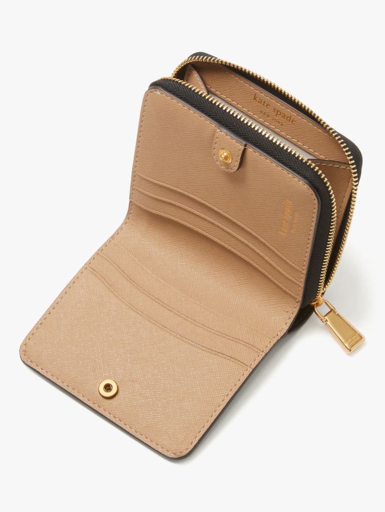 Kate Spade,モーガン カラーブロック スモール コンパクト ウォレット,ミニ財布,カフェモカマルチ