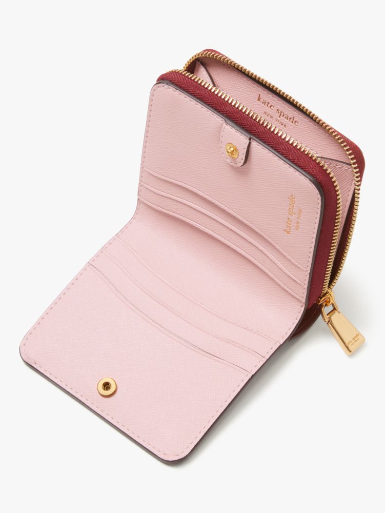 Kate Spade,Morgan Colorblocked Small Compact Wallet,