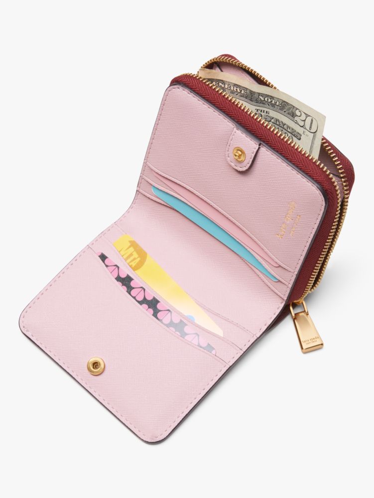 Kate Spade,Morgan Colorblocked Small Compact Wallet,