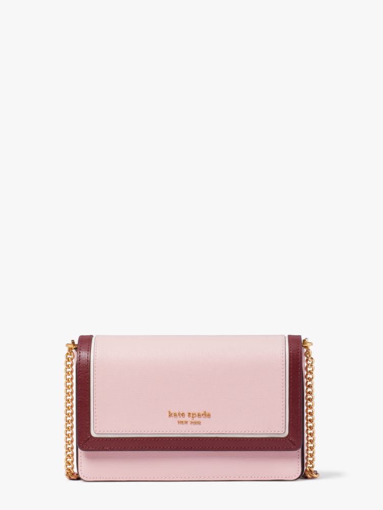 Kate Spade,Morgan Colorblocked Flap Chain Wallet,