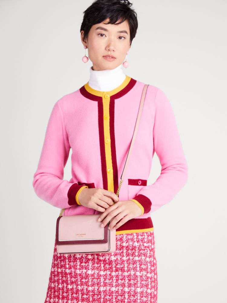 Kate Spade,Morgan Colorblocked Flap Chain Wallet,