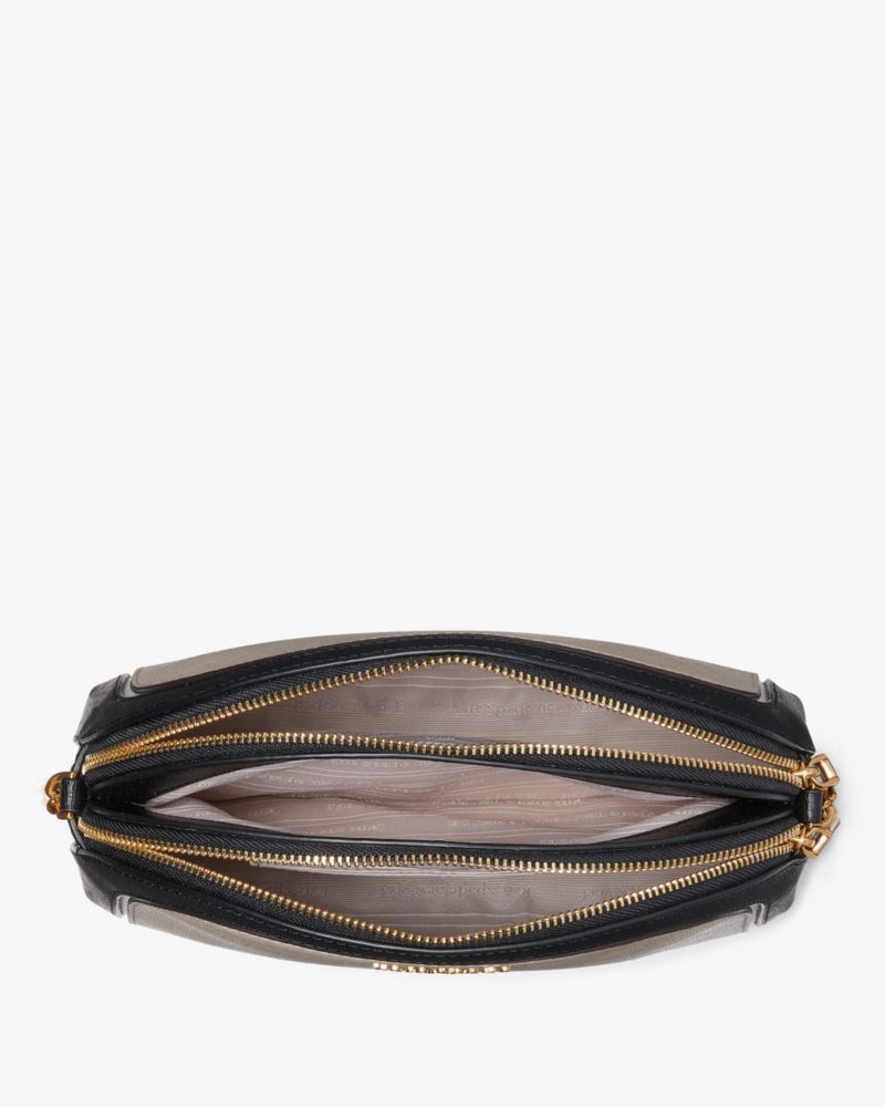 Morgan Flower Bed Embossed Double zip Dome Crossbody｜TikTok Search