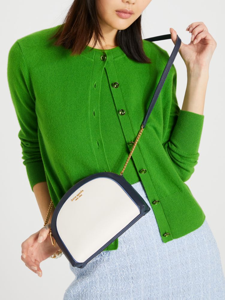 Morgan Colorblocked Double Zip Dome Crossbody