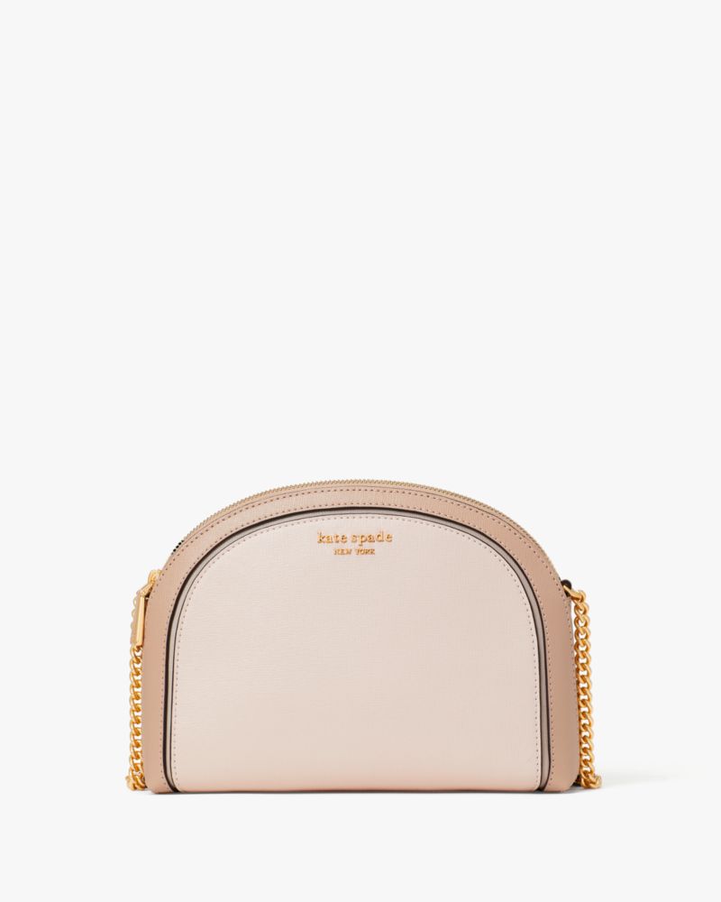 Kate Spade Morgan Colorblock Umhängetasche mit doppeltem Reißverschluss, gewölbt