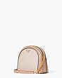 Kate Spade,Morgan Colorblocked Double-zip Dome Crossbody,Small,Casual,Pale Dogwood Multi