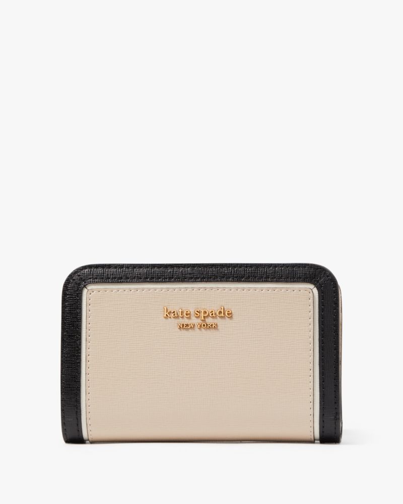 Kate Spade,モーガン カラーブロック コンパクト ウォレット,ミニ財布,アースンウェア ブラックマルチ