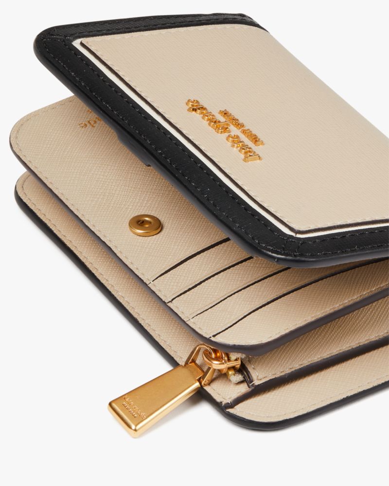 Kate Spade Morgan Saffiano Leather Compact Wallet Black