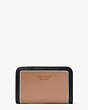 Kate Spade,Morgan Colorblocked Compact Wallet,Cafe Mocha Multi