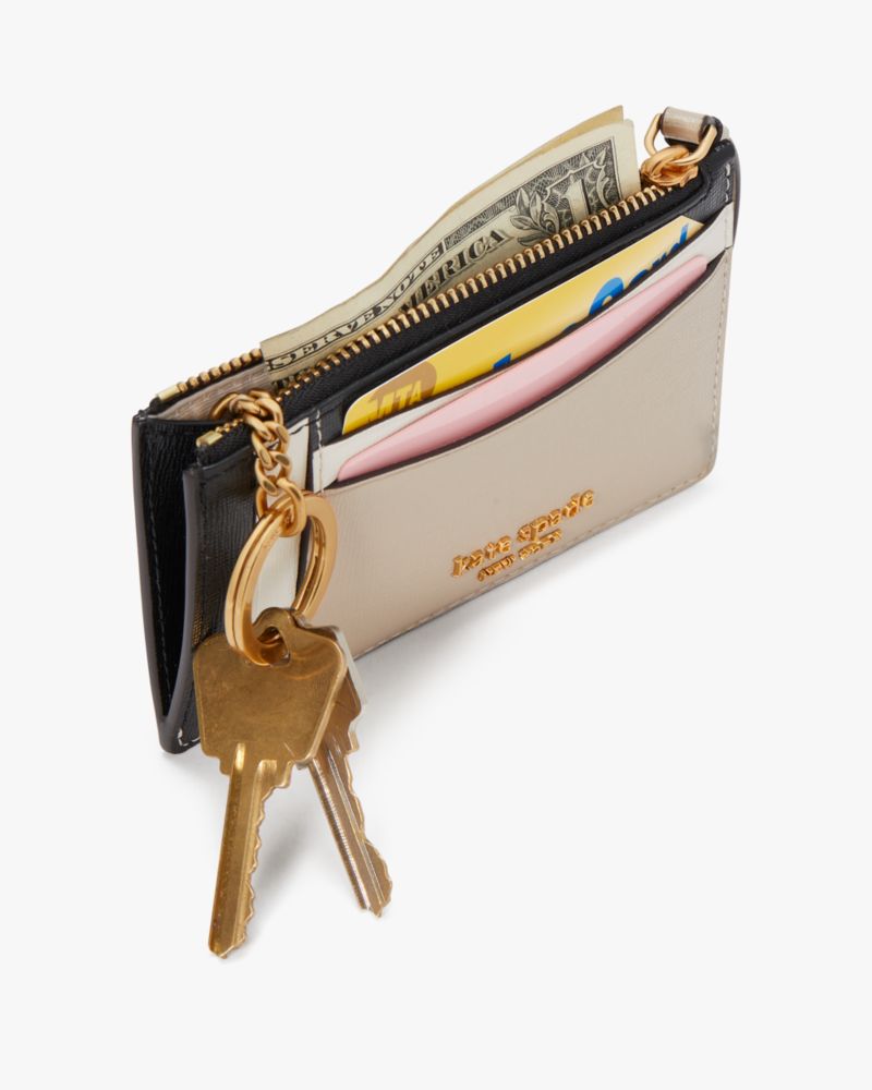 kate spade new york Morgan Colorblock Saffiano Leather Card Case Wristlet