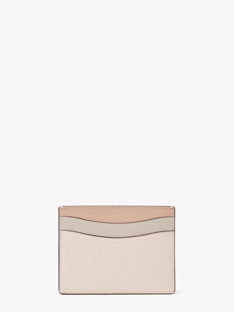 Kate Spade,Morgan Colorblocked Cardholder,Casual,Pale Dogwood Multi