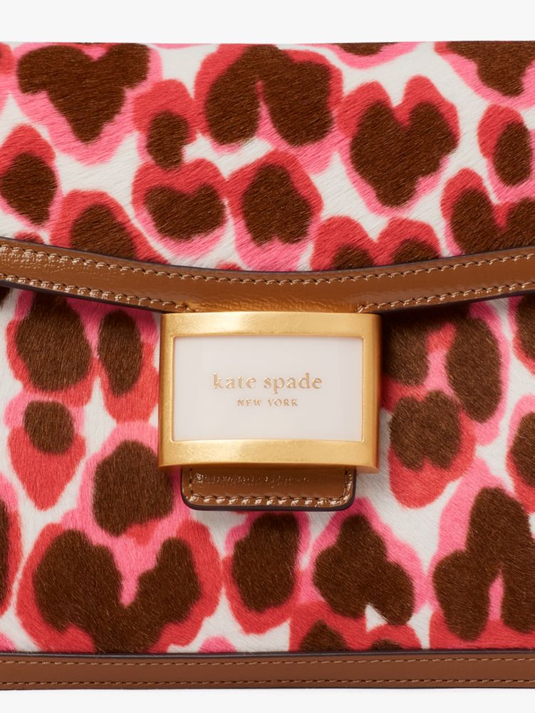 NWT Kate Spade Smile Shoulder Bag Leopard Calf Hair Cheetah