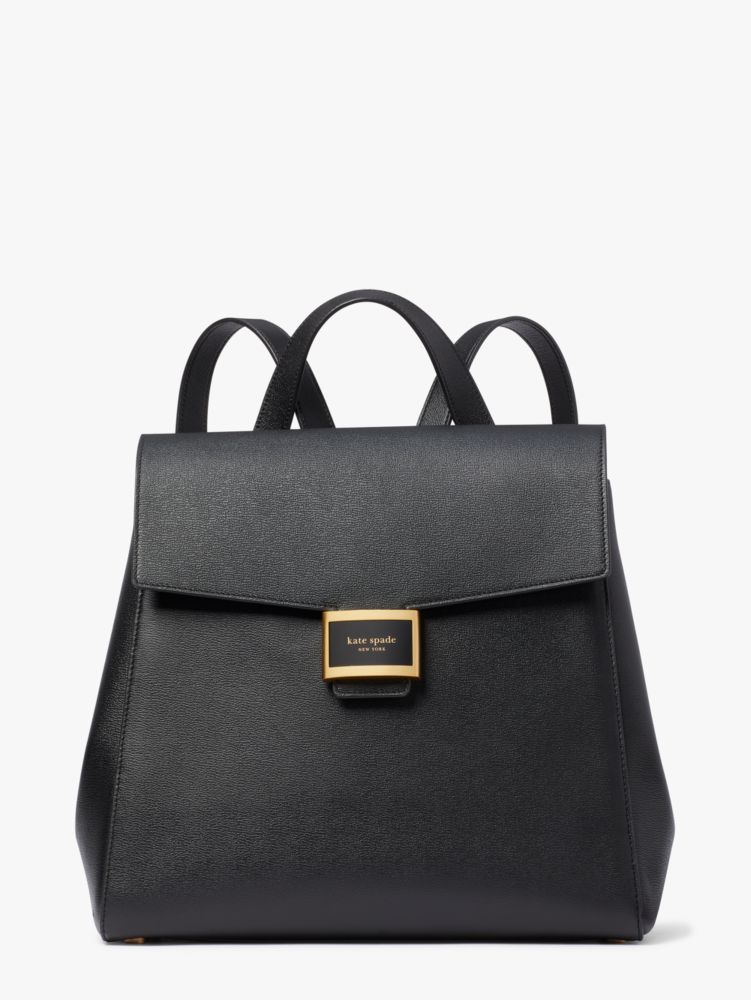 Kate Spade,Katy Medium Flap Backpack,Medium,Black