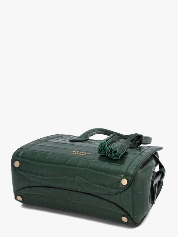 Kate Spade,ノット クロコエンボス ミニ サッチェル,ﾃﾞｨｰﾌﾟｼﾞｪｲﾄﾞ