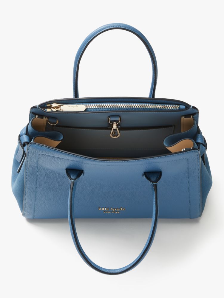 Knott Pebbled Leather & Suede Medium Satchel | Kate Spade New York
