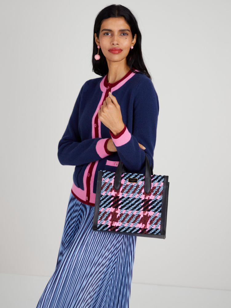 Manhattan Plaid Large Tote