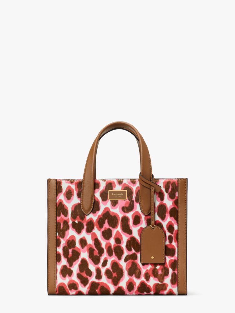 Kate Spade,Manhattan Leopard Haircalf Small Tote,Small,