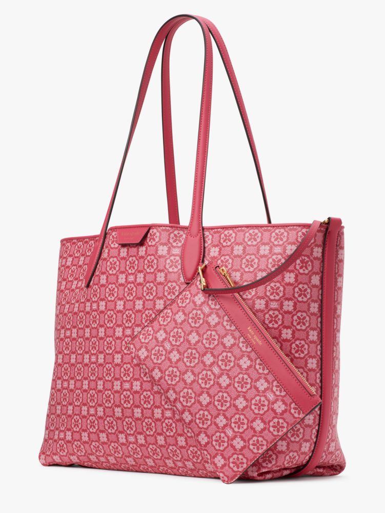 Kate Spade New York Garnet Rose Spade Flower Monogram Coated Canvas Medium  Flap Backpack, Best Price and Reviews